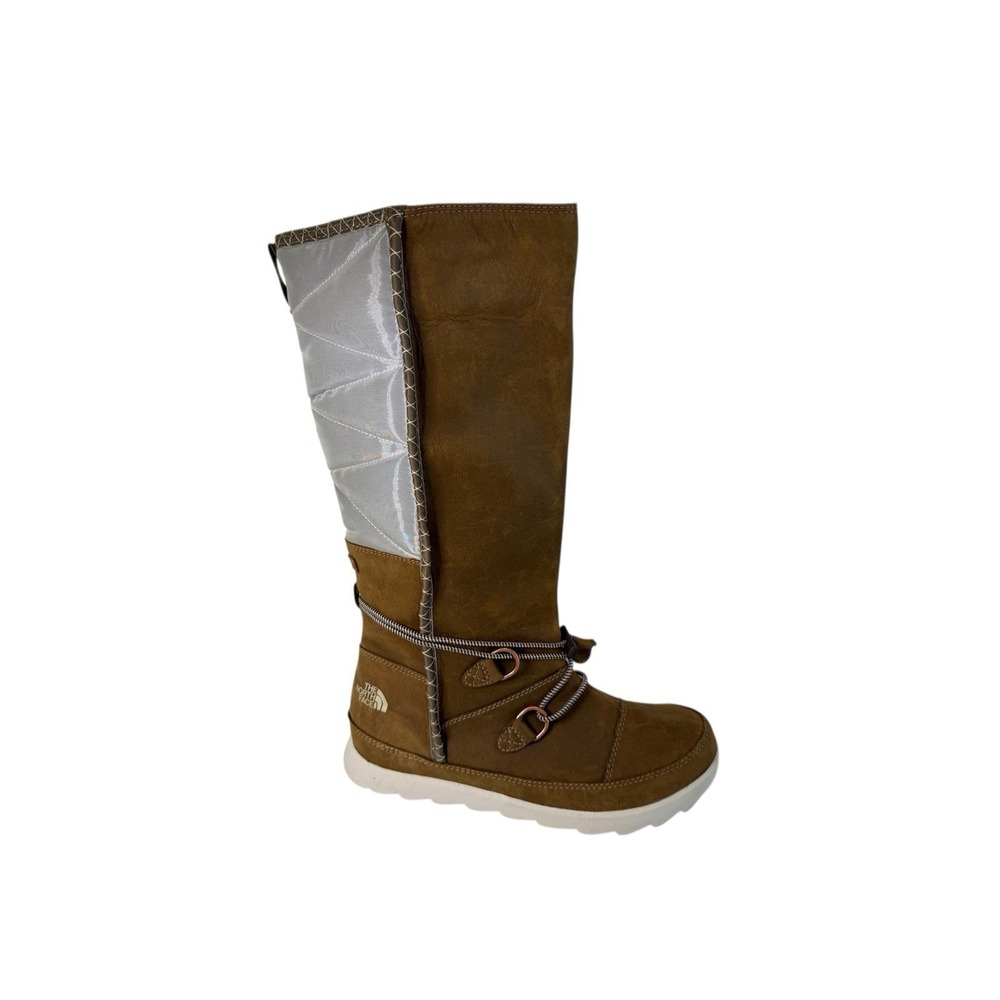 The North Face Sisque Waterproof Tall Brown/Ivory Boot Women's Size 7 No Box